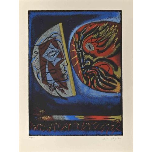Modern André Masson, The Moon and the Sun, Edition of 200, 1960s, Lithograph For Sale - Image 3 of 3
