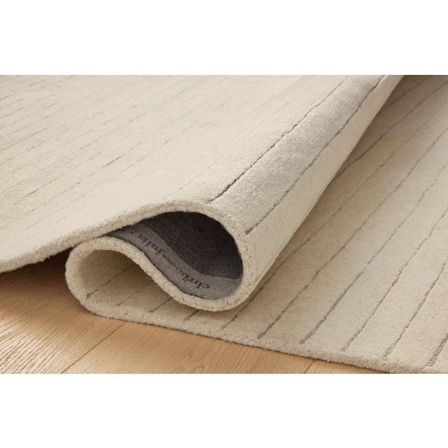 Contemporary Chris Loves Julia x Loloi Henry Ivory / Dove 2'-3" x 3'-9" Runner Rug For Sale - Image 3 of 5