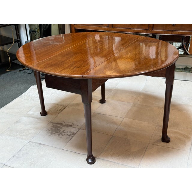 George III Mahogany Drop Leaf Table For Sale - Image 10 of 12