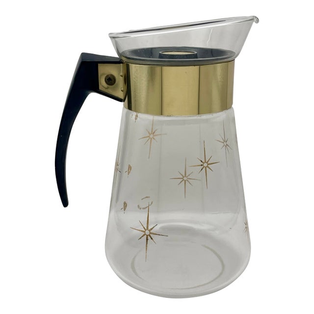 Mid 20th Century Corning Atomic Star Pitcher For Sale