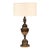 Midcentury Neoclassical Solid Brass Stiffel Lamp With Rh Linen Barrell Shade For Sale