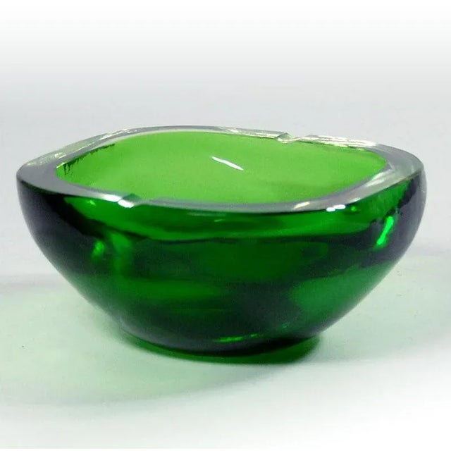 Italian Glass Murano Sommerso Ashtray, 1970s For Sale - Image 4 of 7
