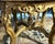 Antique Gilt Wood French Style Round Center Table With Faux Marble Wood Top For Sale - Image 4 of 10