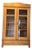 Art Nouveau Display Cabinet in Natural Wood For Sale