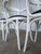 Vintage White Bentwood Dining Chairs with Blue Fabric Seats, 1970s, Set of 4 For Sale - Image 11 of 18