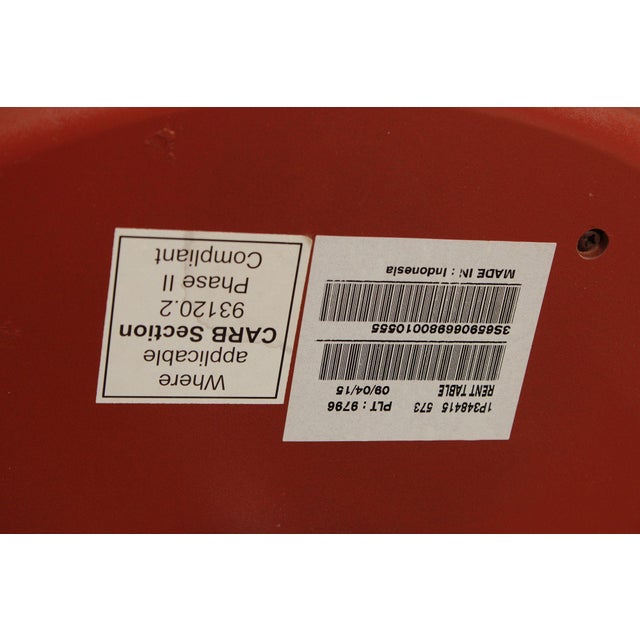 Ethan Allen Regency Style Round Leather Top Mahogany Rent Table For Sale - Image 18 of 18