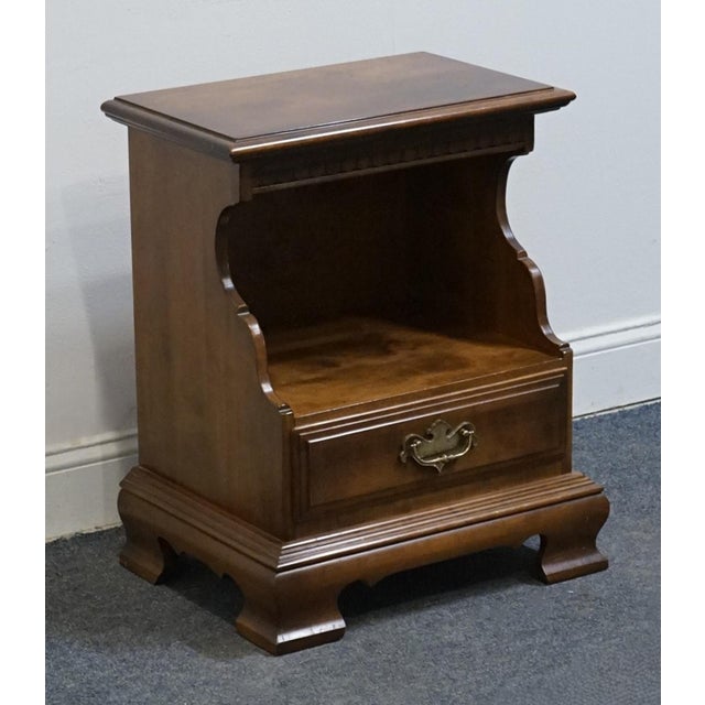 Ethan Allen Ethan Allen Classic Manor Solid Maple 21" Open Cabinet Nightstand 15-5206 For Sale - Image 4 of 13
