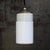 Mid-Century Modern Porcelain and Opaline Glass Pendant Lamp For Sale - Image 4 of 9