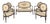 Louis XVI Style Sofa, Armchairs and Chairs in Aubusson Tapestry, Set of 5 For Sale