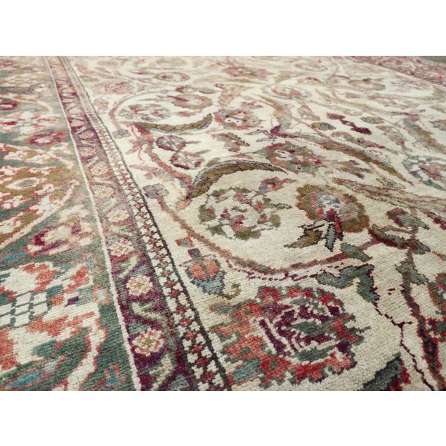 Rustic Galerie Shabab Collection Early 20th Century Turkish Oushak Accent Rug For Sale - Image 3 of 7