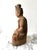 Early 20th Century Guan Yin Meditating Buddha Carved Wood Figure For Sale - Image 4 of 6