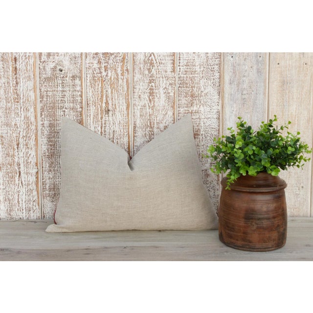 Early 21st Century Palak Antique Indian Folk Lumbar Pillow For Sale - Image 5 of 9