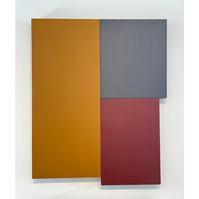 William Finlayson Jr. Acrylic on Wood Assemblage Titled: "A.B.C. 4” 44 x 36 For Sale In West Palm - Image 6 of 9
