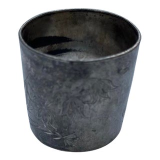 Antique Silver Metal Napkin Ring For Sale