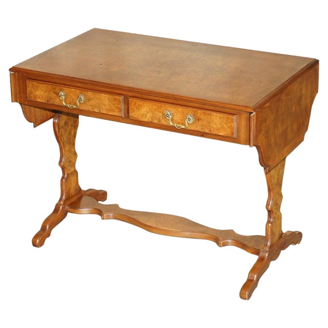 Vintage Burr Walnut Extending Coffee Table from Bevan Funnell For Sale