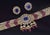 Late 20th Century Late 20th Century Natural 121.63Cts Tanzanite Uncut Diamond Pearl Ruby Tourmaline Solid 18k Gold Choker Necklace & Earrings Set, 3 Pieces For Sale - Image 5 of 12