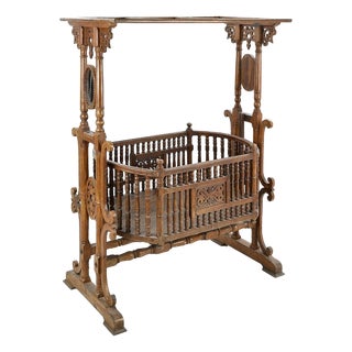 20th Century Wooden Cradle For Sale