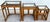 Franco Albini Style Bamboo Nesting Tables For Sale - Image 10 of 14