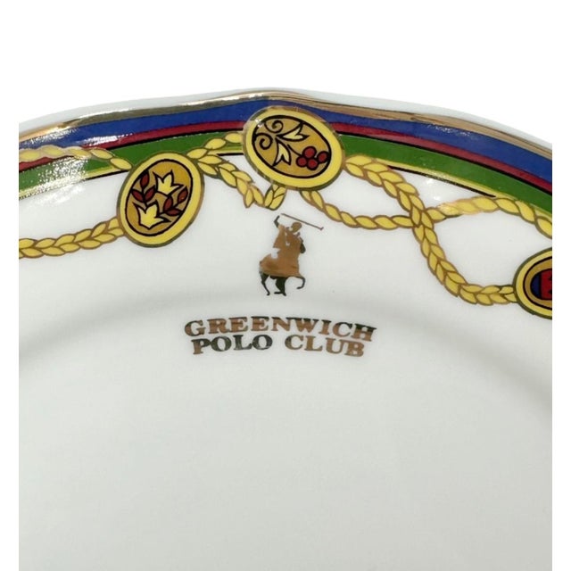 Contemporary Vintage the Greenwich Polo Club Equestrian Plate 9"d For Sale - Image 3 of 7