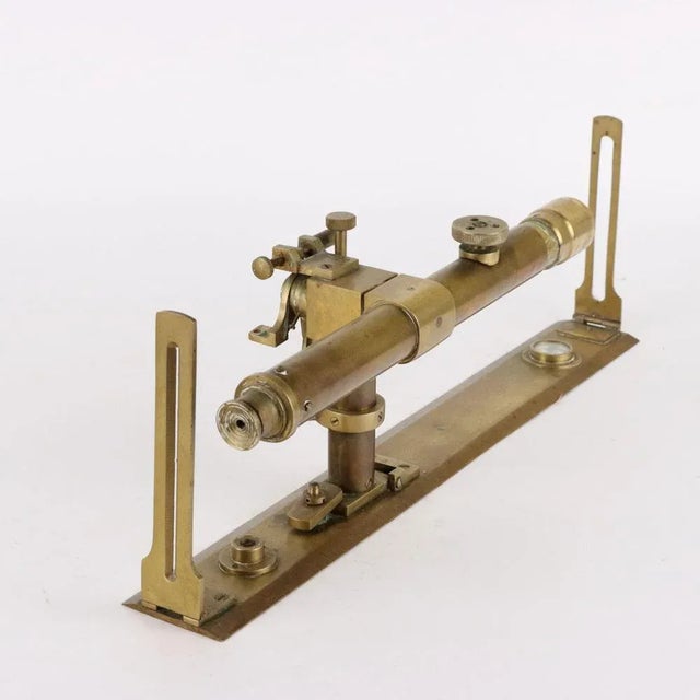Goldenrod Vintage Brass Telescope Diopters For Sale - Image 8 of 9