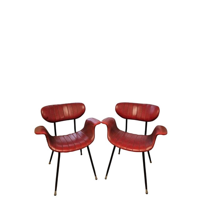 Italian Armchairs by Gastone Rinaldi for Rima, 1950s, Set of 2 For Sale - Image 14 of 16