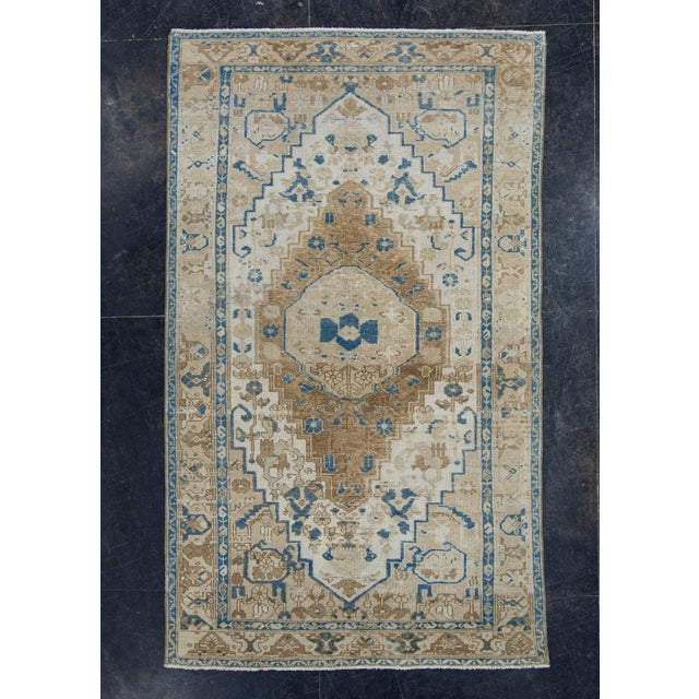 Brown Turkish Anatolian Rug 4'1" x 6'11" #18168 For Sale - Image 8 of 8