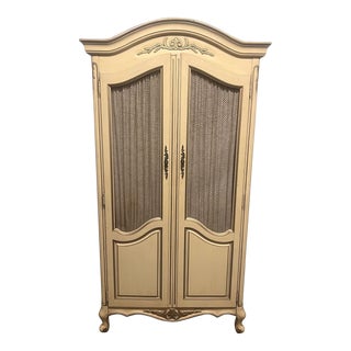 1970s Rapids Furniture Company French Provincial Armoire For Sale