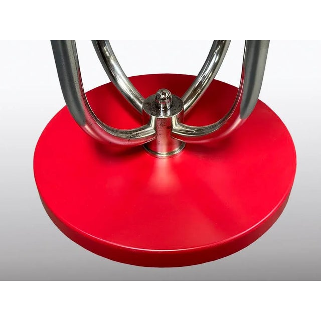 Chrome Flower Stand H 54 by Jindřich Halabala for Up Závody, 1930s For Sale - Image 4 of 13