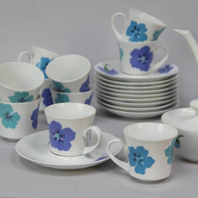 Vintage Porcelain Coffee Set, 1960s, Set of 23 For Sale - Image 3 of 7