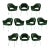 Saarinen Executive Arm Chairs in Emerald Velvet, Gold Edition - Set of 10 For Sale