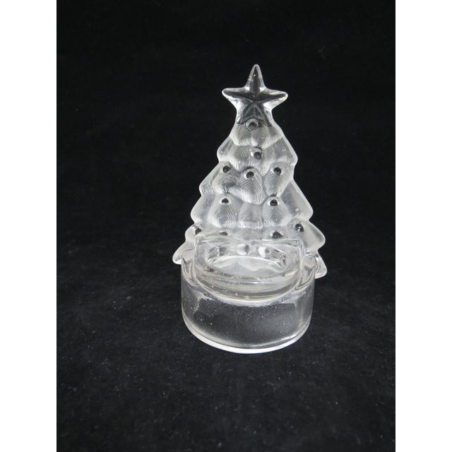 3 Glass Christmas Tree Votive Candle Holders Set Chairish