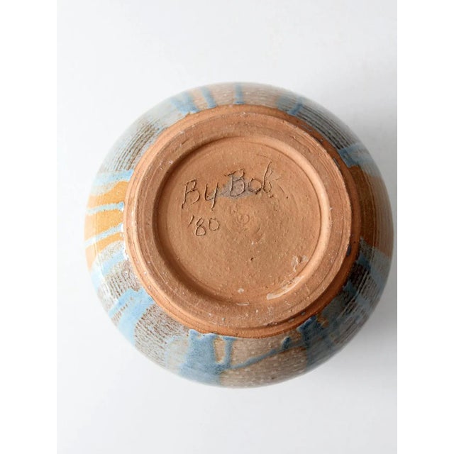 Vintage Studio Pottery Vase For Sale - Image 10 of 11