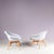 This elegant set of 1950s easy chairs was designed by František Jirák in Czechoslovakia, reflecting the refined and...