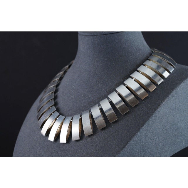 Arno Malinowski (1899-1976) Georg Jensen Mid Century Modern Sterling Necklace For Sale In Austin - Image 6 of 9
