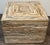 Pair Italian Specimen Travertino Oniciato Cube Side Tables, Style of Romeo Rega For Sale - Image 15 of 18