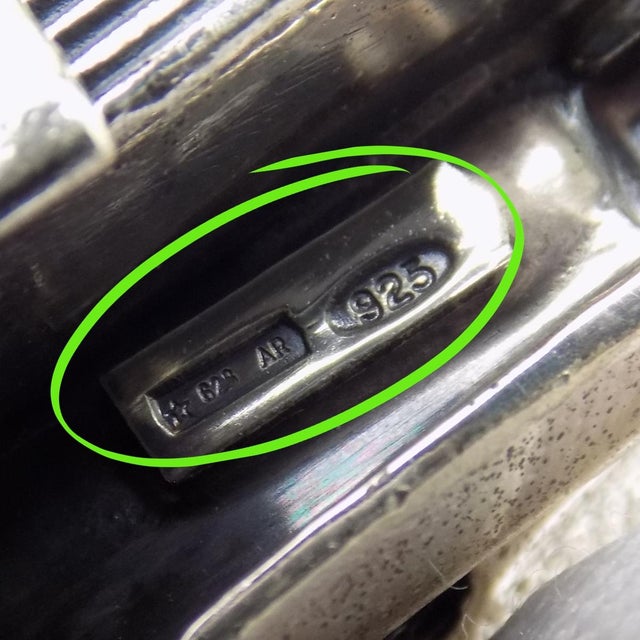 Vintage Italian Handmade Genuine Sterling Silver 925 Mercedes SSKL Classic Car Figurine, 1980s For Sale - Image 9 of 16