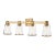 Visual Comfort Chapman & Myers by Visual Comfort Studio Alessa 4-Light Bath Vanity Sconce in Burnished Brass For Sale - Image 4 of 7