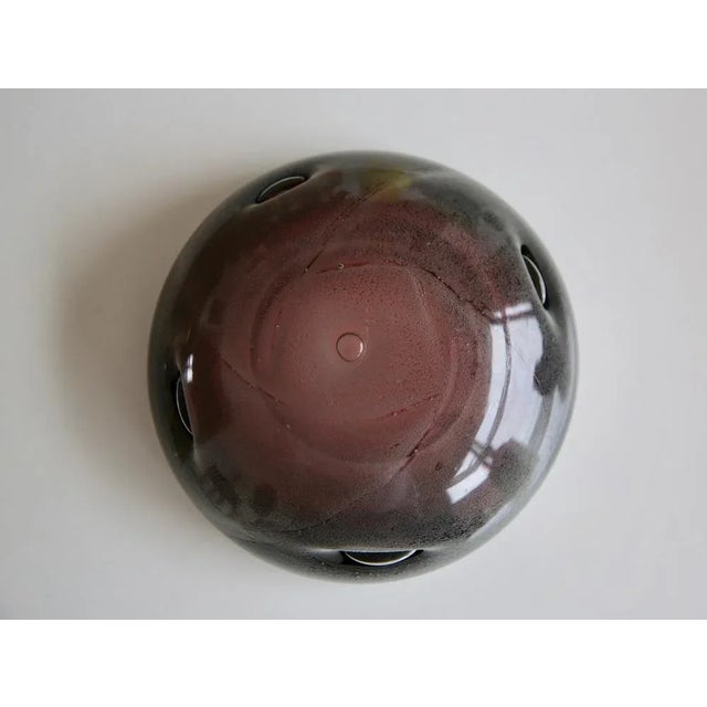 1960s Lila and Grey Murano Bubble Cup Bowl, 1960s For Sale - Image 5 of 6