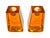 Contemporary Fire & Light Pair of Copper Tone Recycled Glass Candle Holders, California Studio Decor For Sale - Image 3 of 11