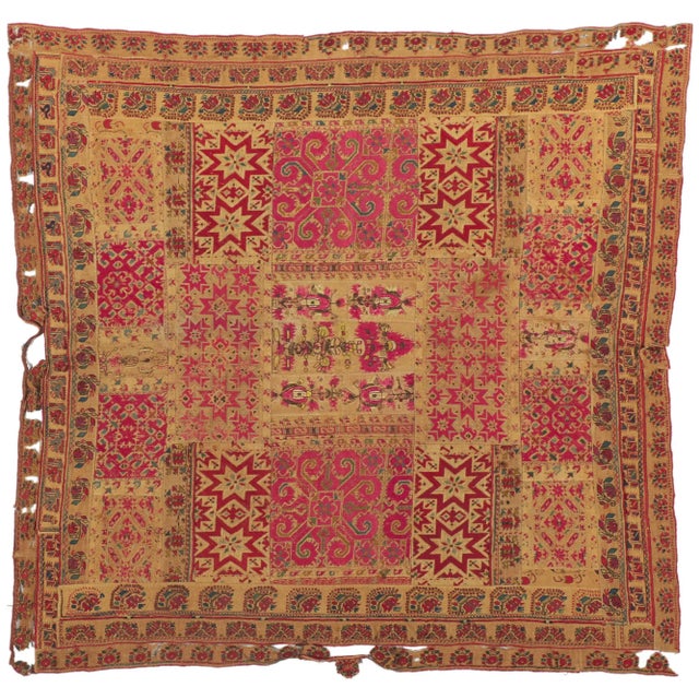 Mid-18th Century Antique Greek Islands Composite Panel, 03'08 X 03'11 For Sale - Image 12 of 13