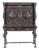Antique Wardrobe in Twisted Wood, 1800s For Sale