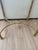 1970s Vintage Brass Faux Bamboo Side Table With Glass Tray Top | Hollywood Regency End Table For Sale - Image 5 of 11