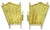 Pair of Early 20th Century Hollywood Regency Yellow Velvet Parlor Chairs For Sale - Image 11 of 11