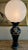 Antique 19th Century Large Sevres Blue Porcelain Vase Globe Table Lamp, Ormolu Jules Prosper Legastelois Decorated with...