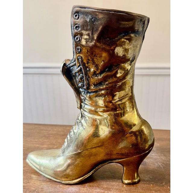 Mid-Century Modern Mid 20th Century Brass Ladies High Heel Shoe For Sale - Image 3 of 9