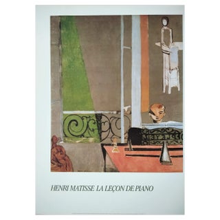 The Piano Lesson Poster by Henri Matisse, 1985 For Sale
