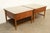 Mid-Century Modern Paul McCobb Style Mid-Century Modern Walnut and Woven Shelf End Tables by Lane, Circa 1960s For Sale - Image 3 of 15