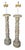 Mid 20th Century Italian Country Column Form Table Lamps - a Pair For Sale - Image 4 of 5