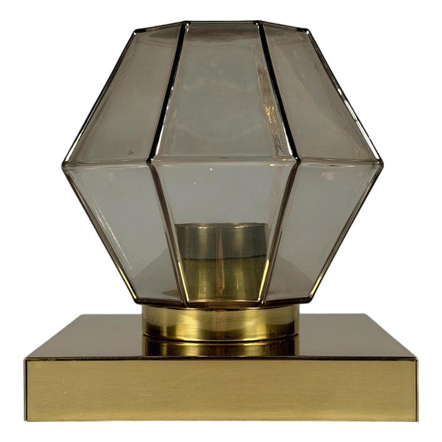 Vintage Space Age Wall Lamp from Glashütte Limburg, 1960s For Sale