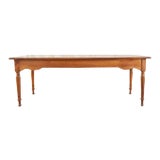 19th Century Country French Provincial Farmhouse Fruitwood Dining Table For Sale